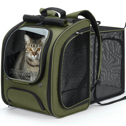 Expandable Bubble Cat Backpack Carrier Large Space Breathable Cat Carrier