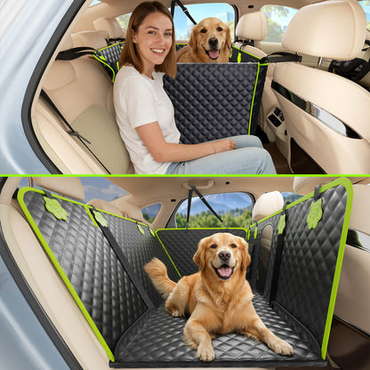 2-in-1 Dog Car Seat Cover for Back Seat Transform to Passenger Mode
