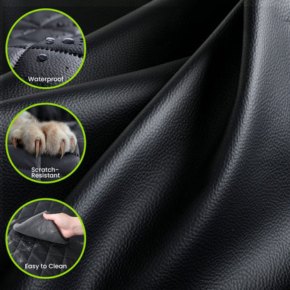 2-in-1 Dog Car Seat Cover for Back Seat Transform to Passenger Mode