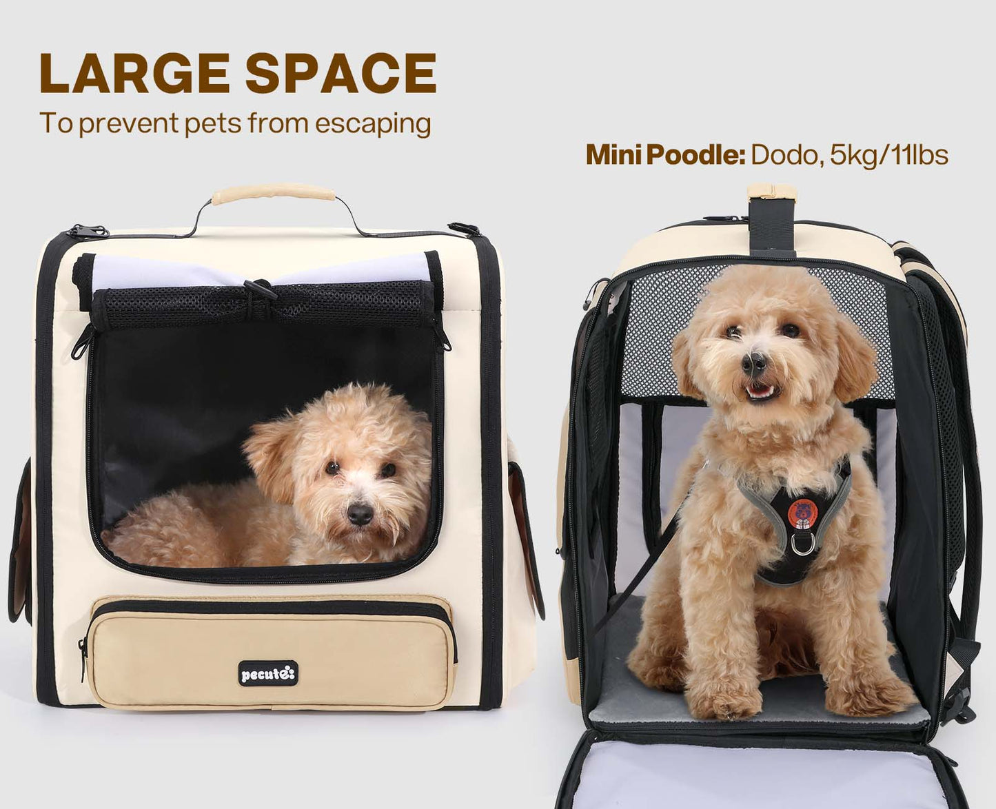 Hardtop Widened Pet Carrier Backpack Dog Backpack