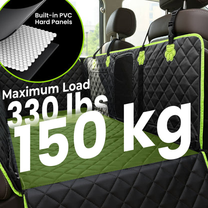 2-in-1 Dog Car Seat Cover for Back Seat Transform to Passenger Mode
