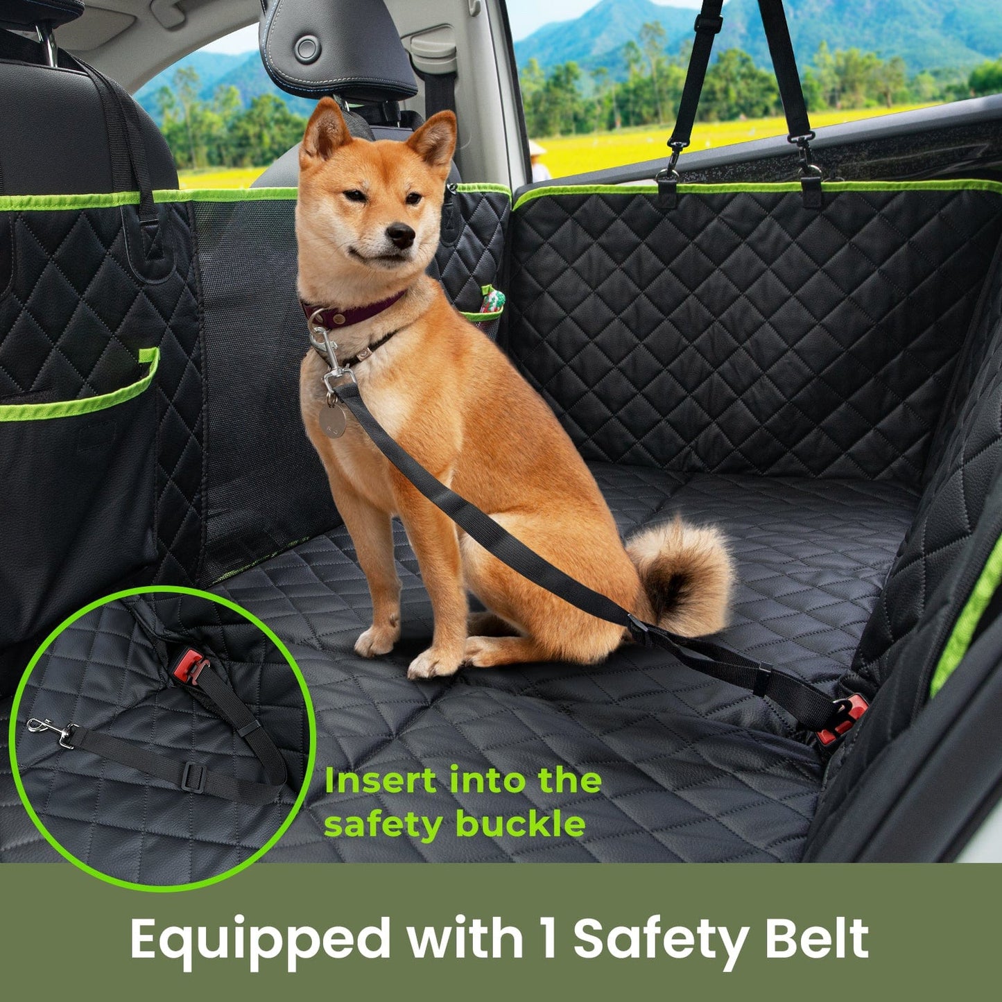 2025 Upgrade Dog Car Seat Cover&Extender&Barriers 3 in 1 Up to 150kg