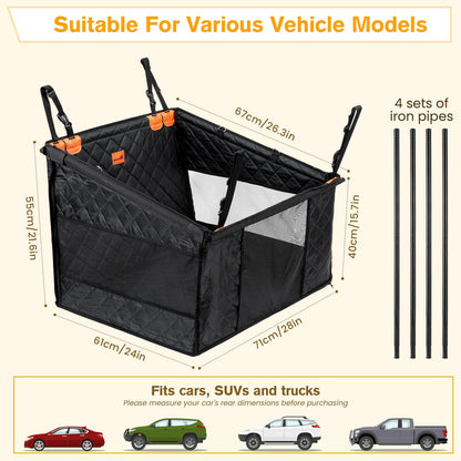 Extra Stable Dog Car Seat Reinforced for Medium and Large Dogs