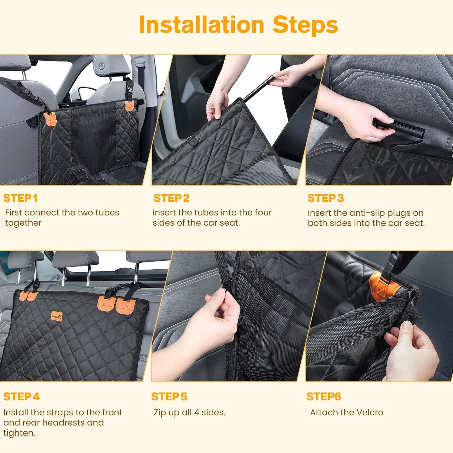 Extra Stable Dog Car Seat Reinforced for Medium and Large Dogs