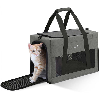 Airline Approved Cat Carrier Handbag Extra Stable Built-in Frame