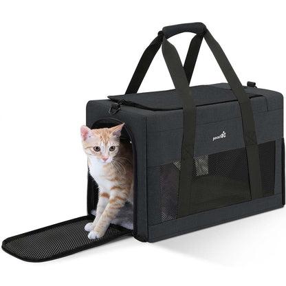 Airline Approved Cat Carrier Handbag Extra Stable Built-in Frame