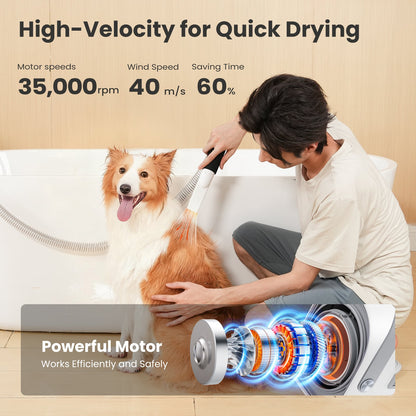 7-in-1 Dog Grooming Vacuum&Dryer for Shedding Grooming