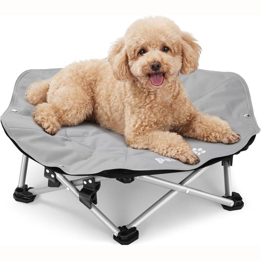 ELevated Pet Bed with Cooling Mat Cat Cooling Bed Built with 360° Breathable Mesh