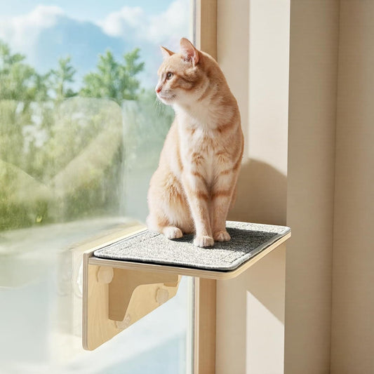 Wood Wall-Mounted Cat Climbing Shelf