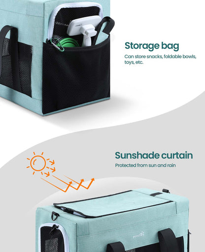 Airline Approved Cat Carrier Handbag Extra Stable Built-in Frame