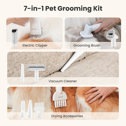 7-in-1 Dog Grooming Vacuum&Dryer for Shedding Grooming