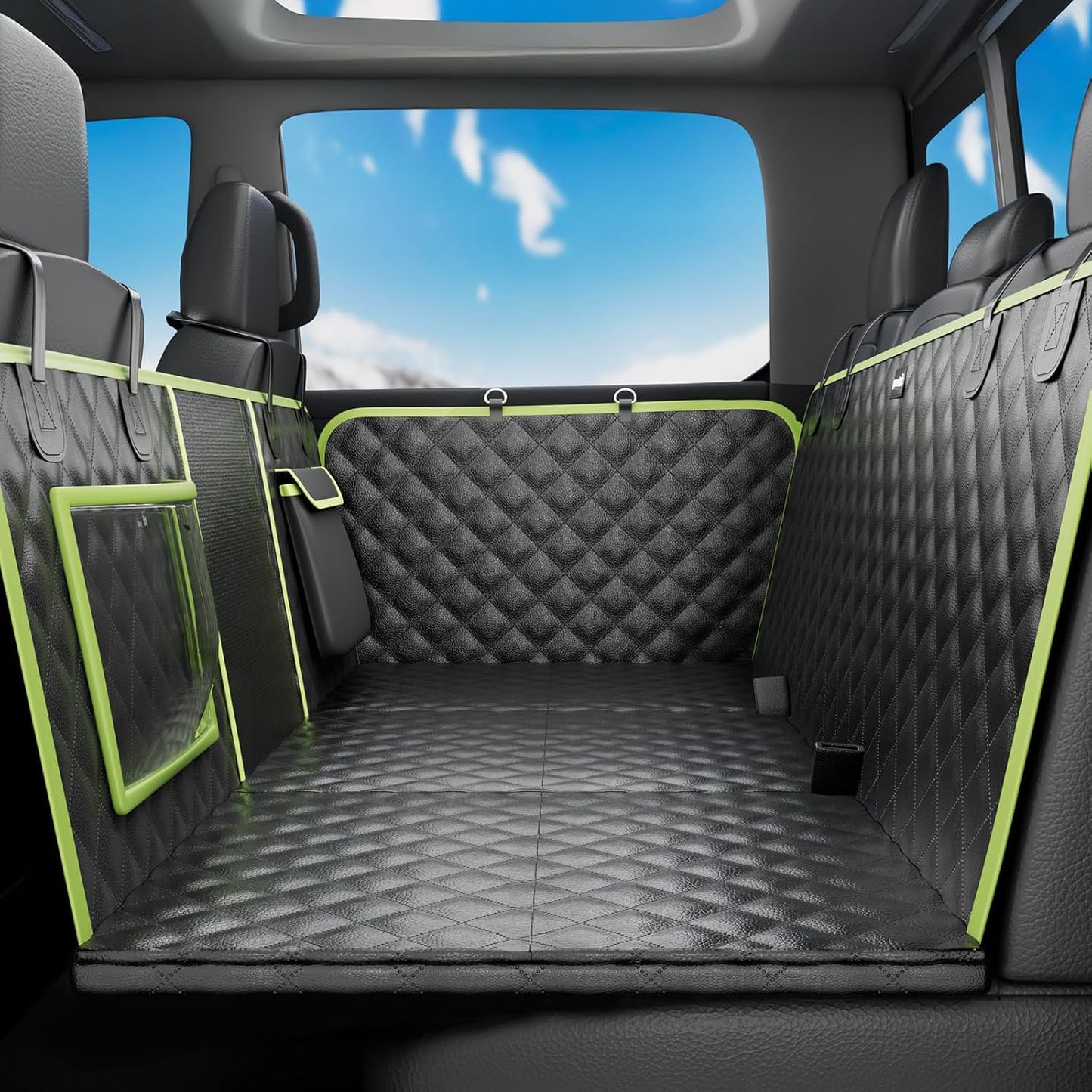 2025 Upgrade Dog Car Seat Cover&Extender&Barriers 3 in 1 Up to 150kg