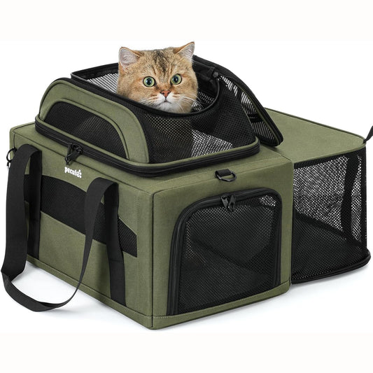 Airline Approved Top Side Expandable Pet Carrier Dog Cat Carrier
