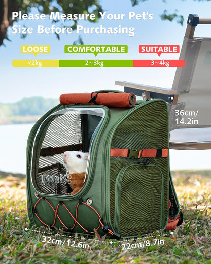 Small Pet Carrier Breathable Guinea Pig Carrier