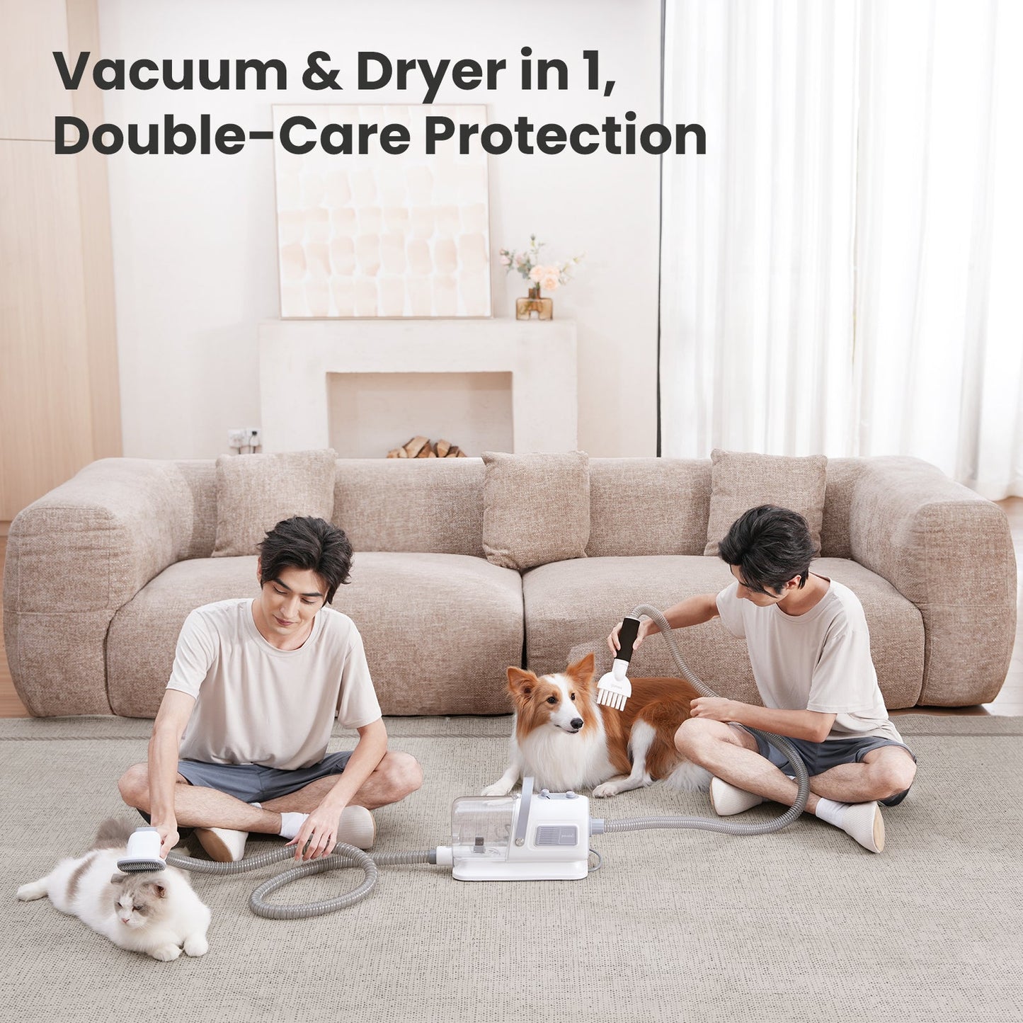 7-in-1 Dog Grooming Vacuum&Dryer for Shedding Grooming
