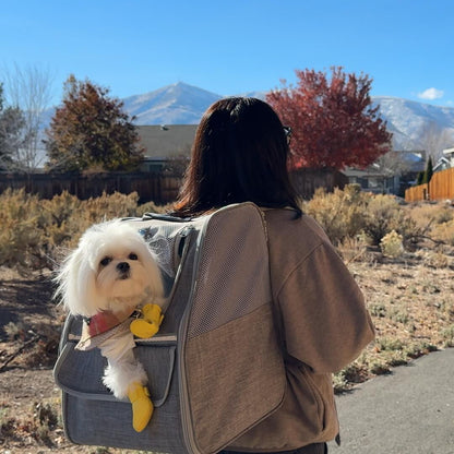 Trapezoidal Cat Carrier Pet Backpack