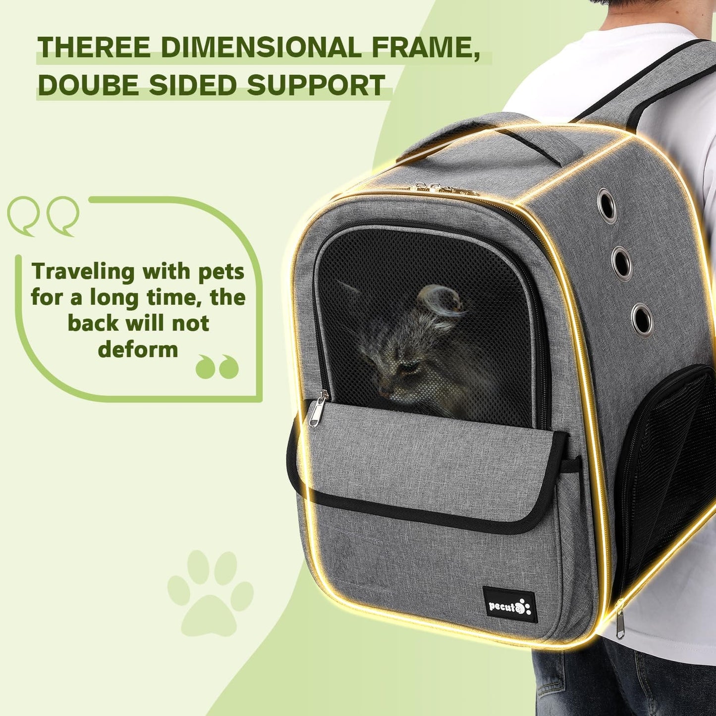 Small Pet Carrier Backpack for Cats and Puppies