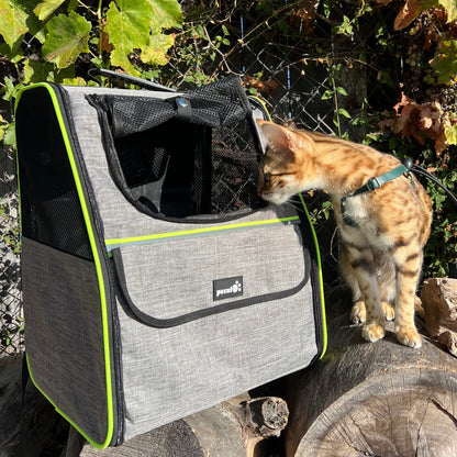 Trapezoidal Cat Carrier Pet Backpack