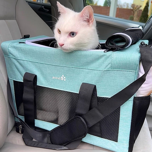 Airline Approved Cat Carrier Handbag Extra Stable Built-in Frame