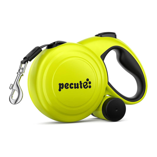 10m/32ft Retractable Dog Leash with Dog Waste Bag Holder
