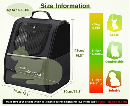 Trapezoidal Cat Carrier Pet Backpack