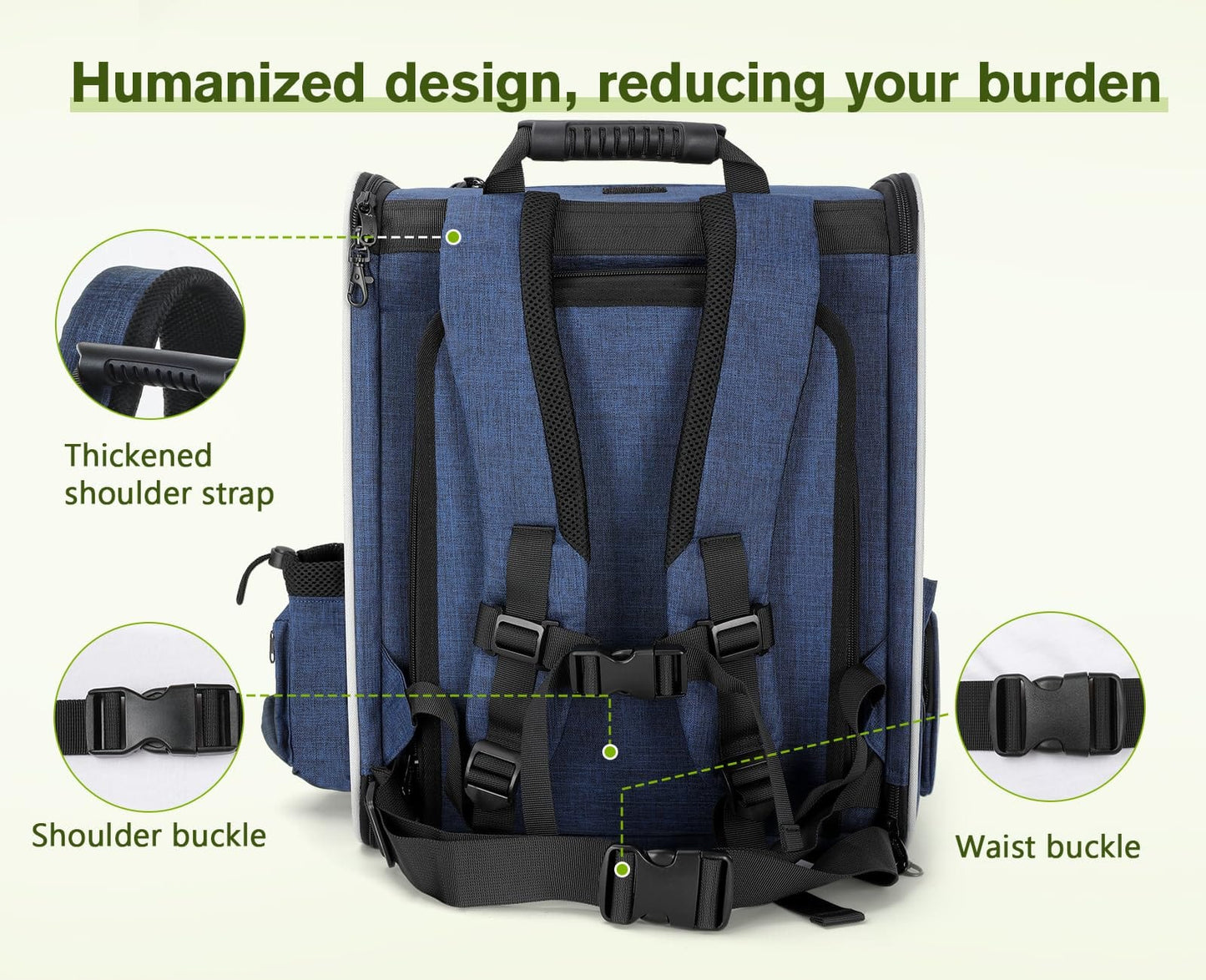 Portable Breathable Rucksack Pet Carrier Backpack