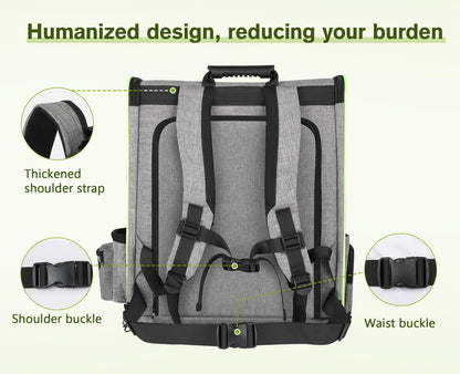 Portable Breathable Rucksack Expandable Cat Carrier Dog Backpack（Grey）