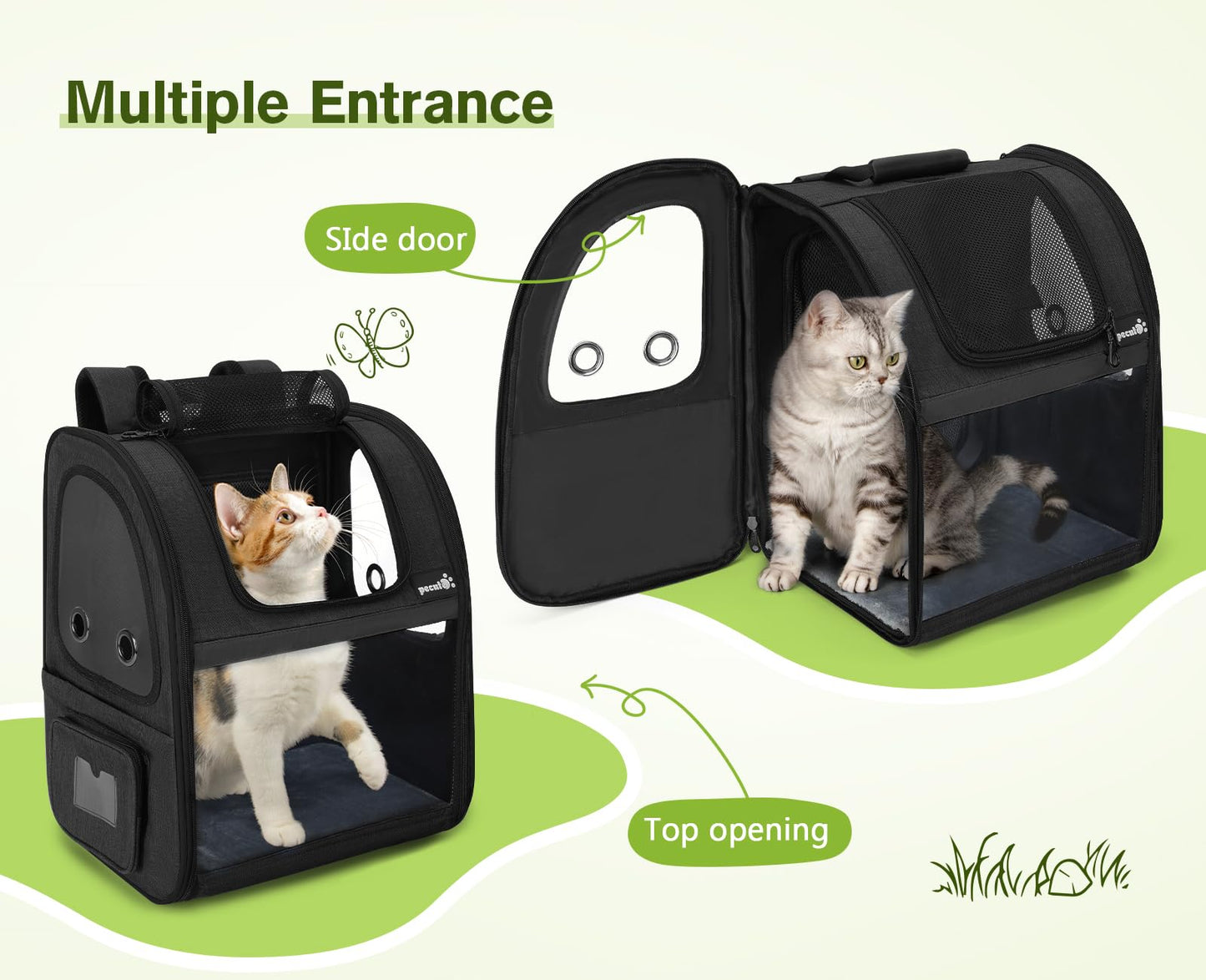 Expandable Portable Breathable Rucksack Cat Carrier Dog Backpack