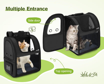 Expandable Portable Breathable Rucksack Cat Carrier Dog Backpack