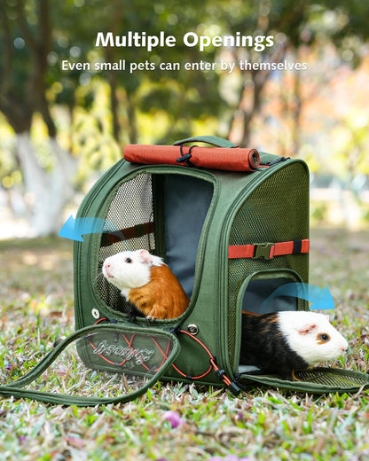 Small Pet Carrier Breathable Guinea Pig Carrier
